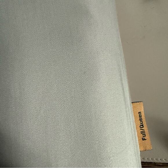 Quince Bamboo Duvet Cover Set Sand Beige Size Queen/Full - Picture 7 of 8